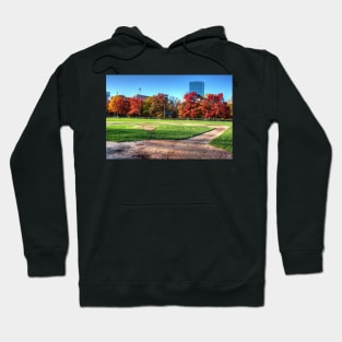 Boston MA Boston Common Baseball Field Baseball season is over Hoodie